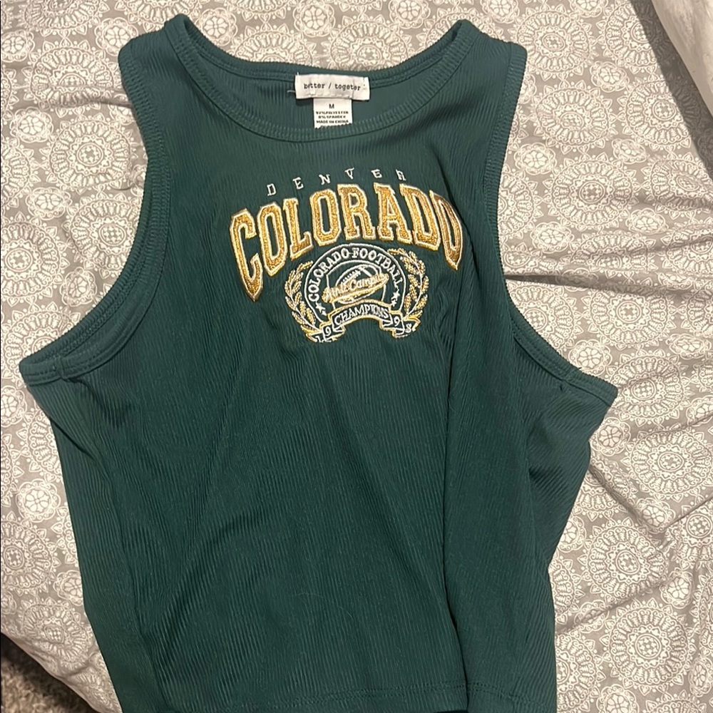 Green Denver Colorado Tank Top